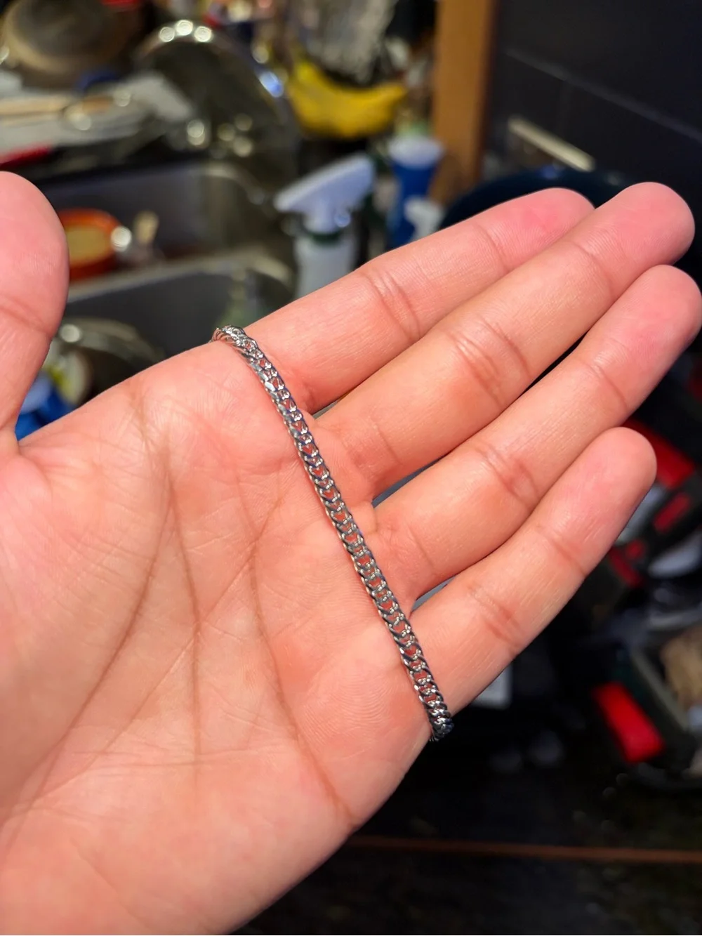 Silver Cuban Link Bracelet — 4mm
